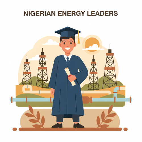 A student graduating with an Oil and Gas Engineering degree in Nigeria, symbolizing success in the energy sector.