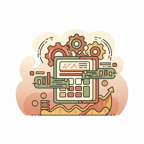 Flat design illustration of how the AI impact on accounting jobs is transforming financial processes.