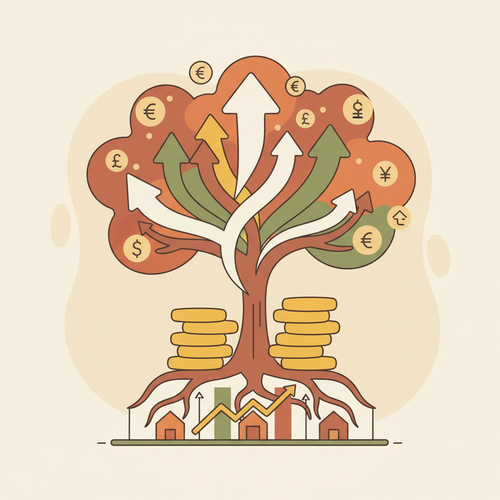 Illustration of a graduating student standing confidently on a path leading to a city skyline, representing the career opportunities from studying Business Administration in Lagos private universities.