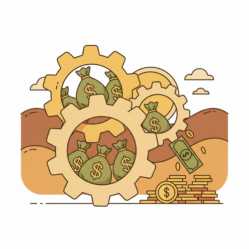 Illustration depicting institutional credit leveraging in academic portfolio management