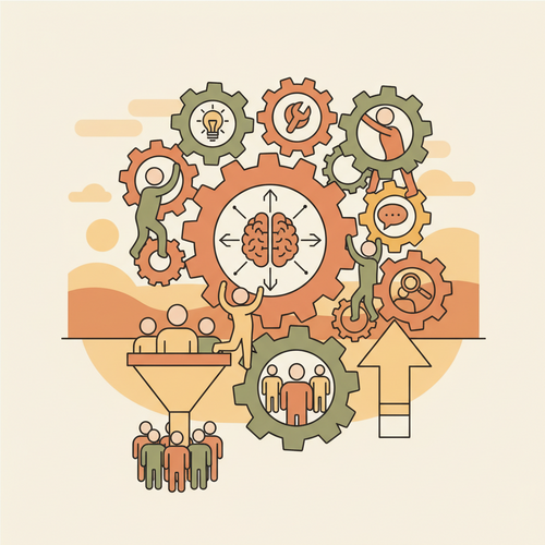 Illustration of open-source competency frameworks integrating with enterprise talent acquisition processes