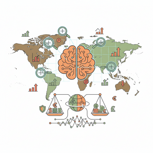 Illustration of risk-adjusted arbitrage protocols optimizing quantitative asset deployment in global markets.