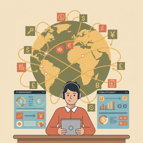 Treasury management infrastructure optimizing cross-border liquidity and corporate cash flow