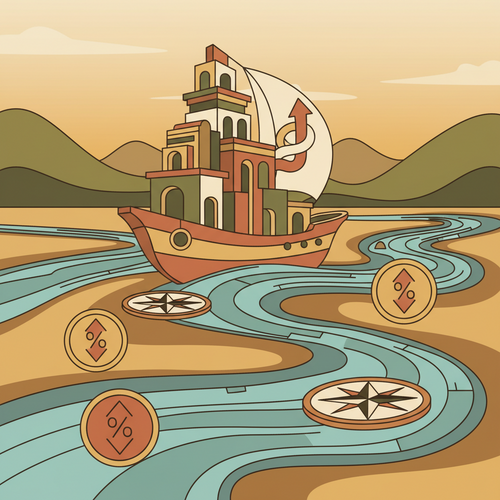 Illustration of strategic asset allocation in high-interest environments for corporate fiscal architecture.