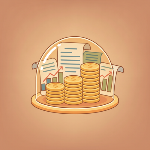 A conceptual illustration of high net worth asset protection strategies, showing a shield guarding wealth, representing robust financial frameworks.