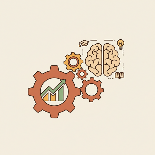 Illustration of scalable technical training systems improving operational yield and workforce development.
