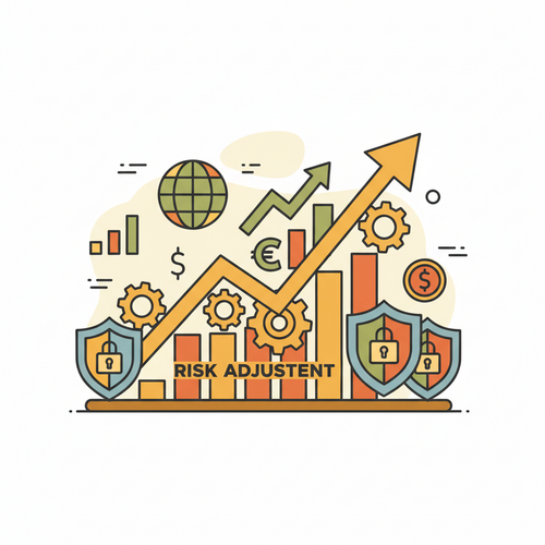 Flat design illustration representing sovereign wealth arbitrage protocols with a focus on quantitative asset deployment and risk-adjusted returns.