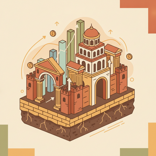 Illustration of robust financial architecture symbolizing institutional credit risk engineering and debt amortization infrastructure, mitigating market volatility.