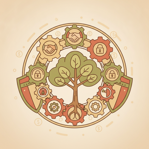 Illustration depicting dynasty trust structuring and asset protection mechanics for private wealth education.