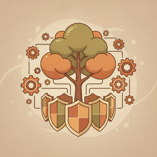 Multi-Tiered Family Office Governance illustration showing layers of protection and growth